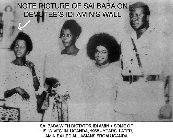 Idi Amin and Sathya Sai Baba in Kampala, Uganda, 1968
